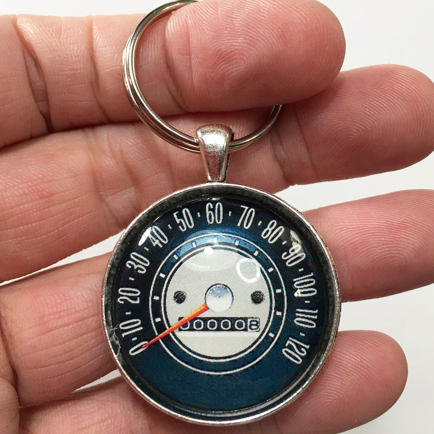 Vintage Chevy Nova II 120 MPH Speedometer 1.2" Diameter Keychain