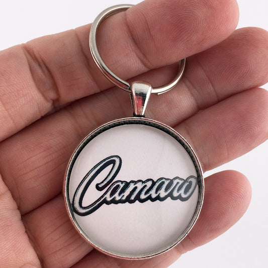 Vintage Chevrolet Camaro 1st Gen Emblem Badge 1.2" Keychain