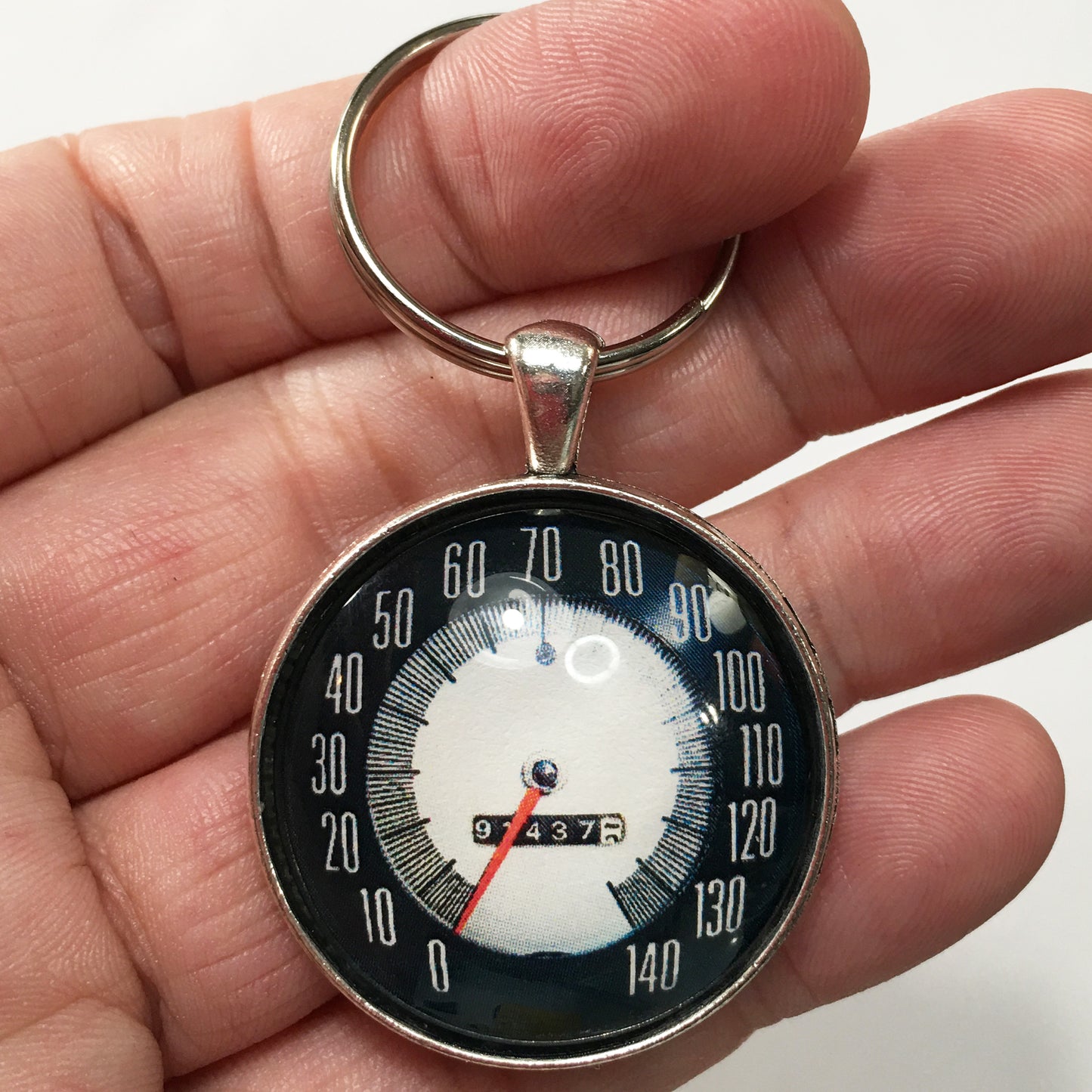 American Motors Corporation 140 MPH Speedometer 1.2" Keychain