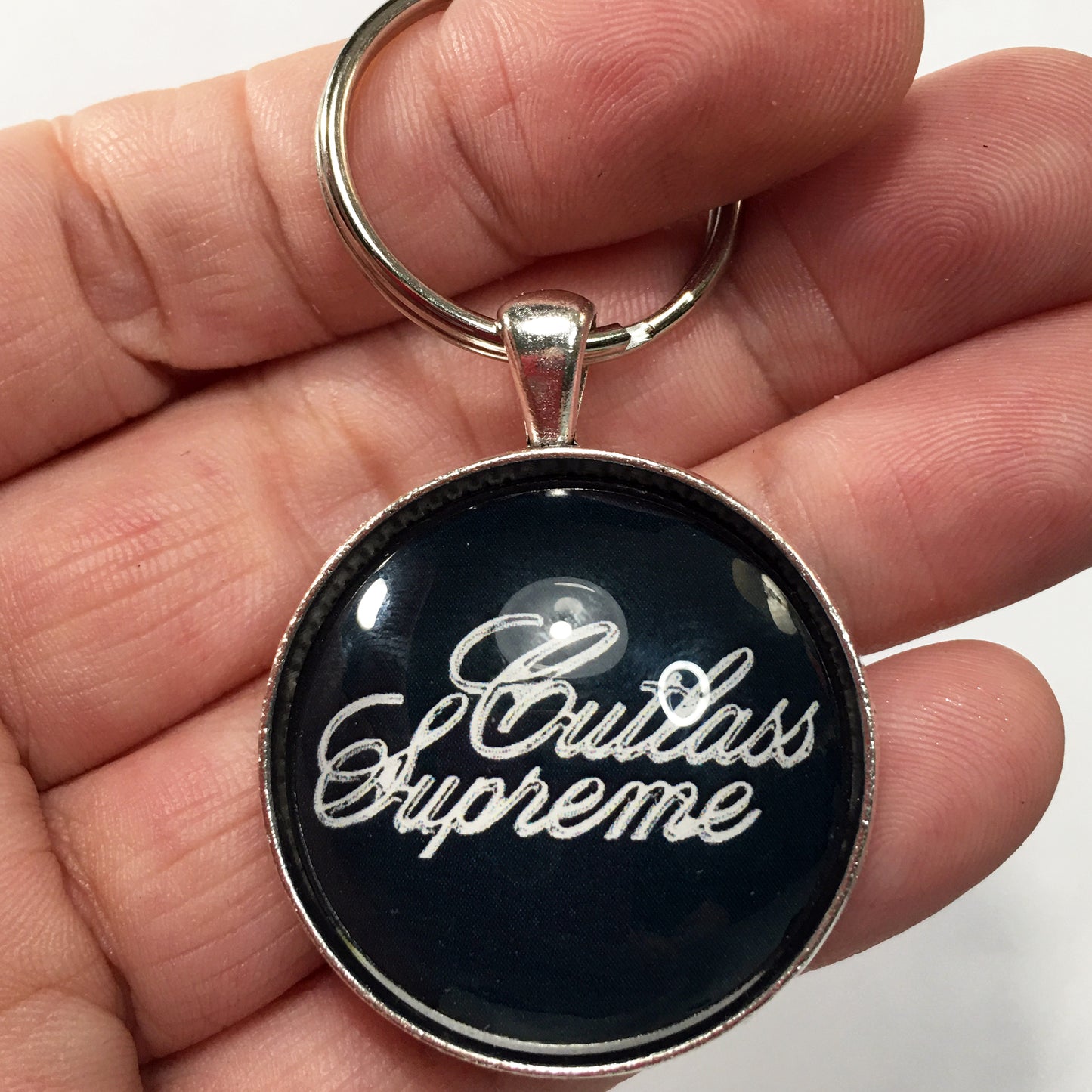 Vintage Oldsmobile Cutlass Supreme 1973-1977 Emblem 1.2" Diameter Keychain