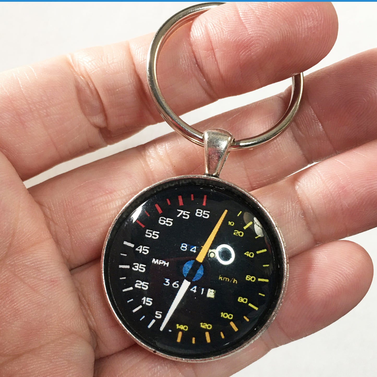Vintage Chevrolet 1982-1984 Dual Needle Camaro Speedometer Tach 1.2" Keychain