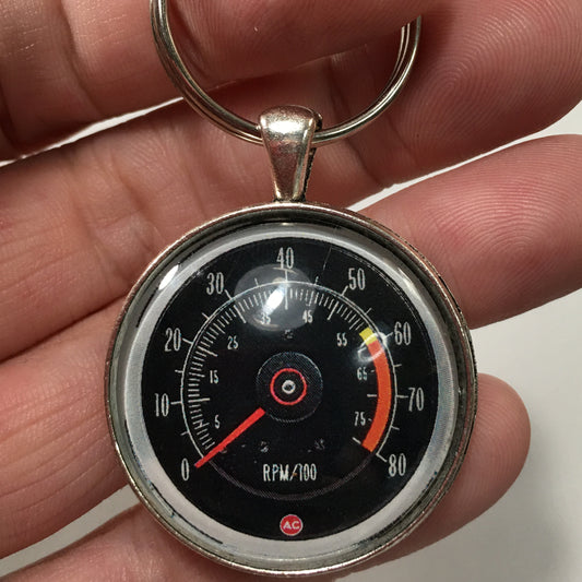 Vintage Chevrolet Camaro 1st Gen Z28 Speedometer 1.2" Keychain