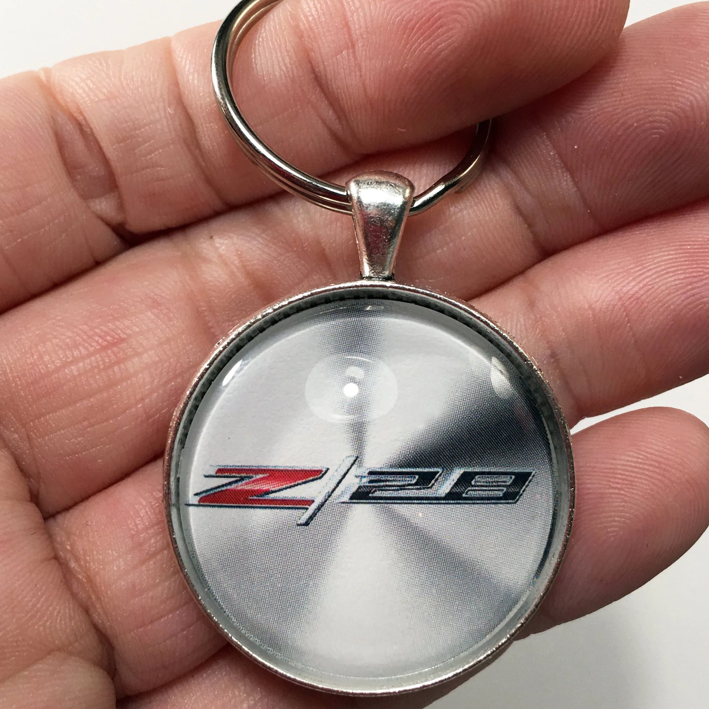 Chevrolet Camaro Z28 6th Gen Chrome Emblem Badge 1.2" Keychain