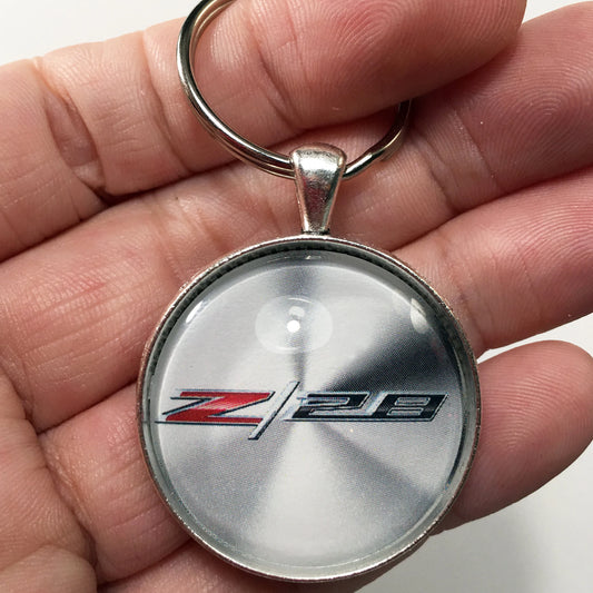 Chevrolet Camaro Z28 6th Gen Chrome Emblem Badge 1.2" Keychain