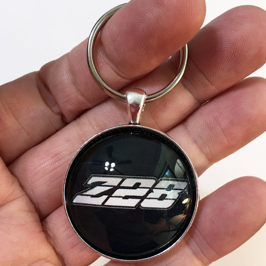 Vintage Chevrolet Camaro Z28 1980-1981 Silver Emblem Badge 1.2" Keychain