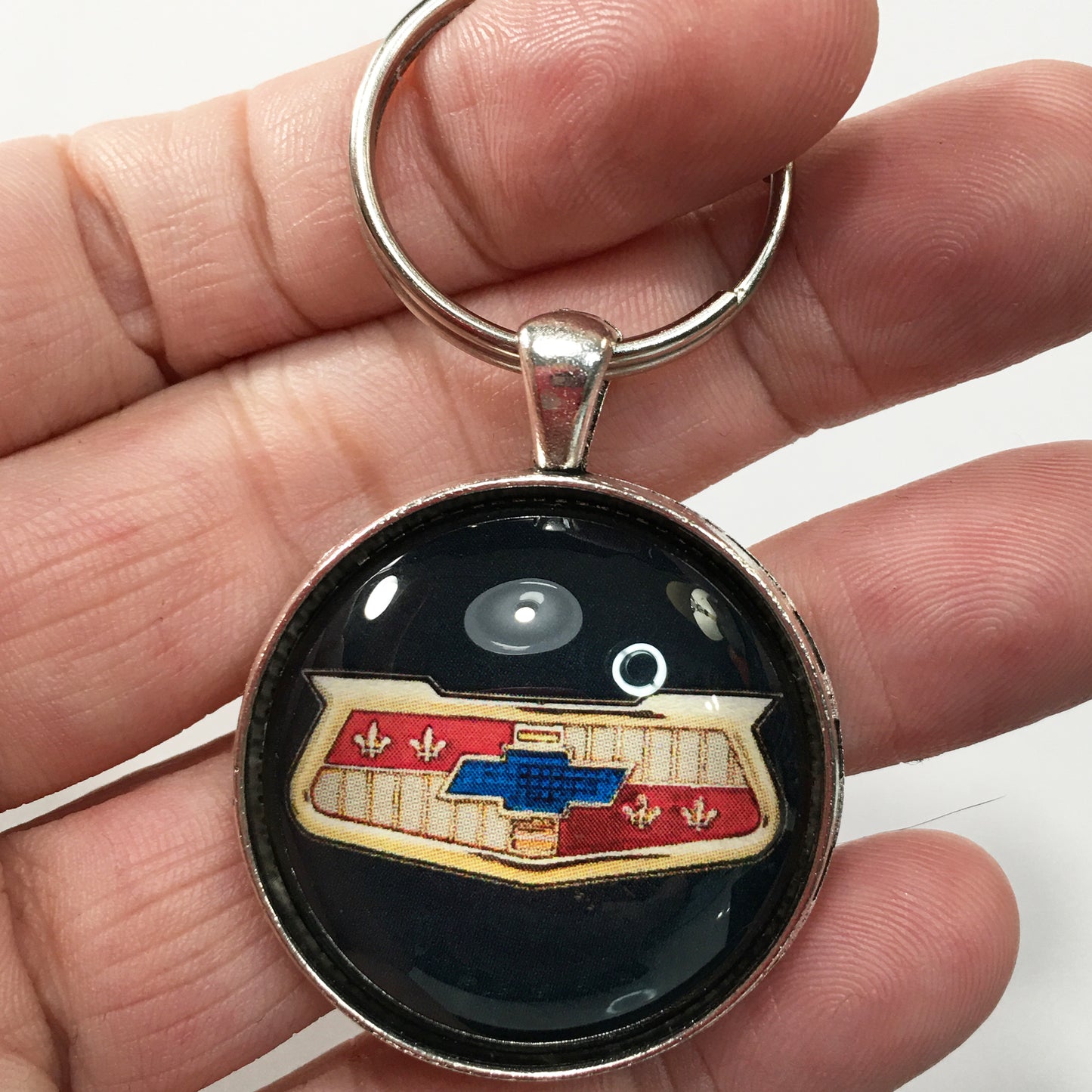 Vintage Chevrolet 1950's Bel Air Emblem 1.2" Keychain