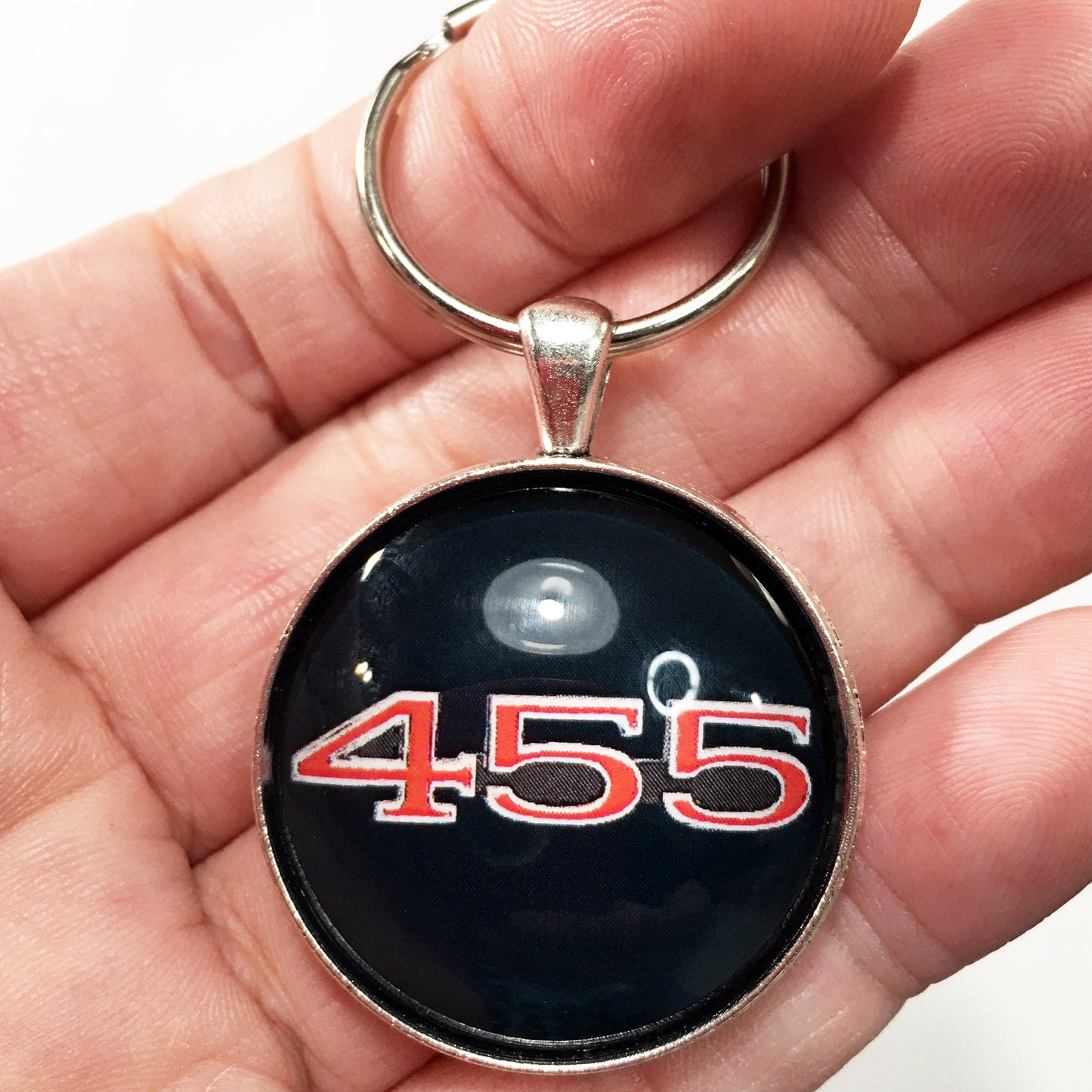 Vintage Buick 455 Emblem Badge 1.2" Keychain