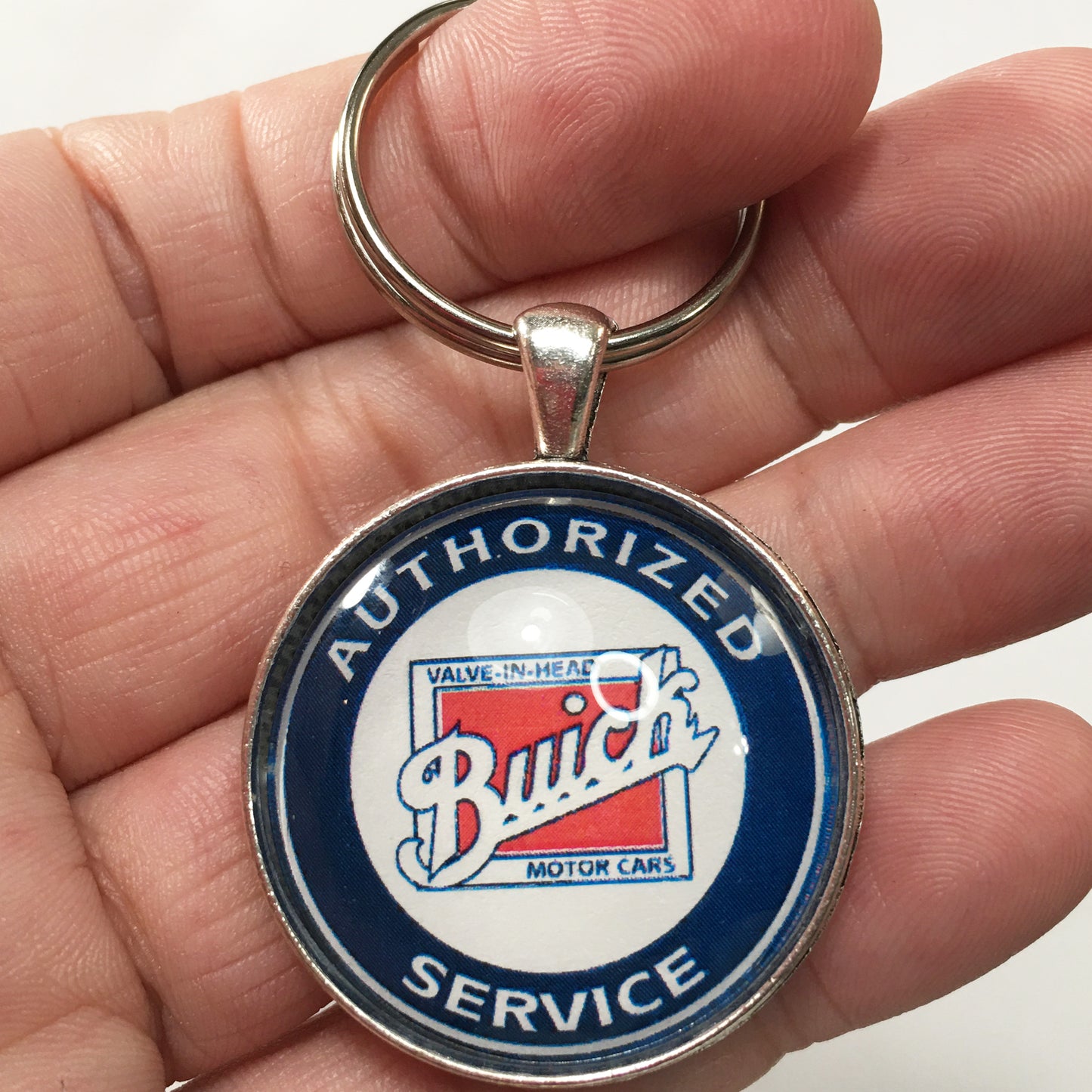 Vintage Buick Authorized Service Sign 1.2" Keychain