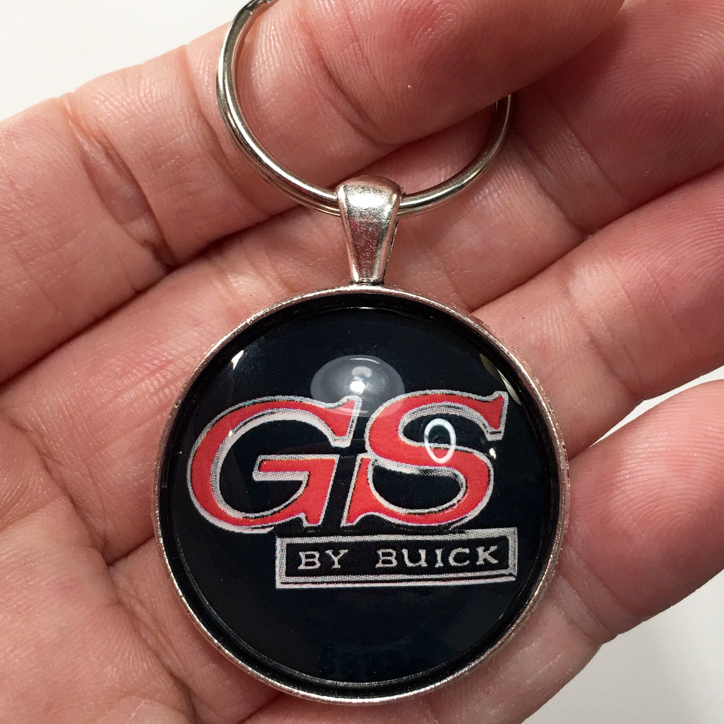 Vintage Buick GS by Buick Emblem Badge 1.2" Keychain