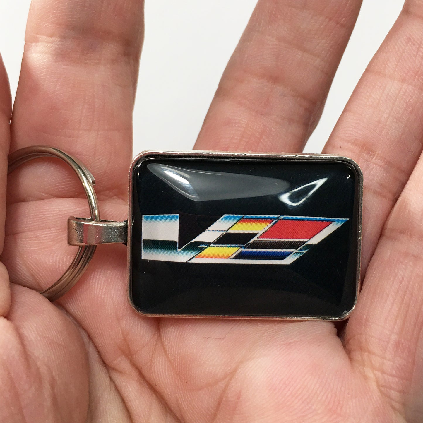 Vintage Cadillac CTS-V Emblem Logo 1.2" Keychain