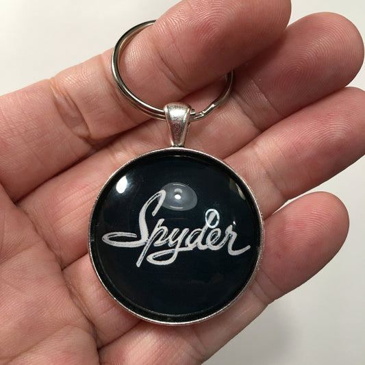 Vintage Chevrolet Corvair Spyder Chrome Emblem Badge Logo 1.2" Keychain
