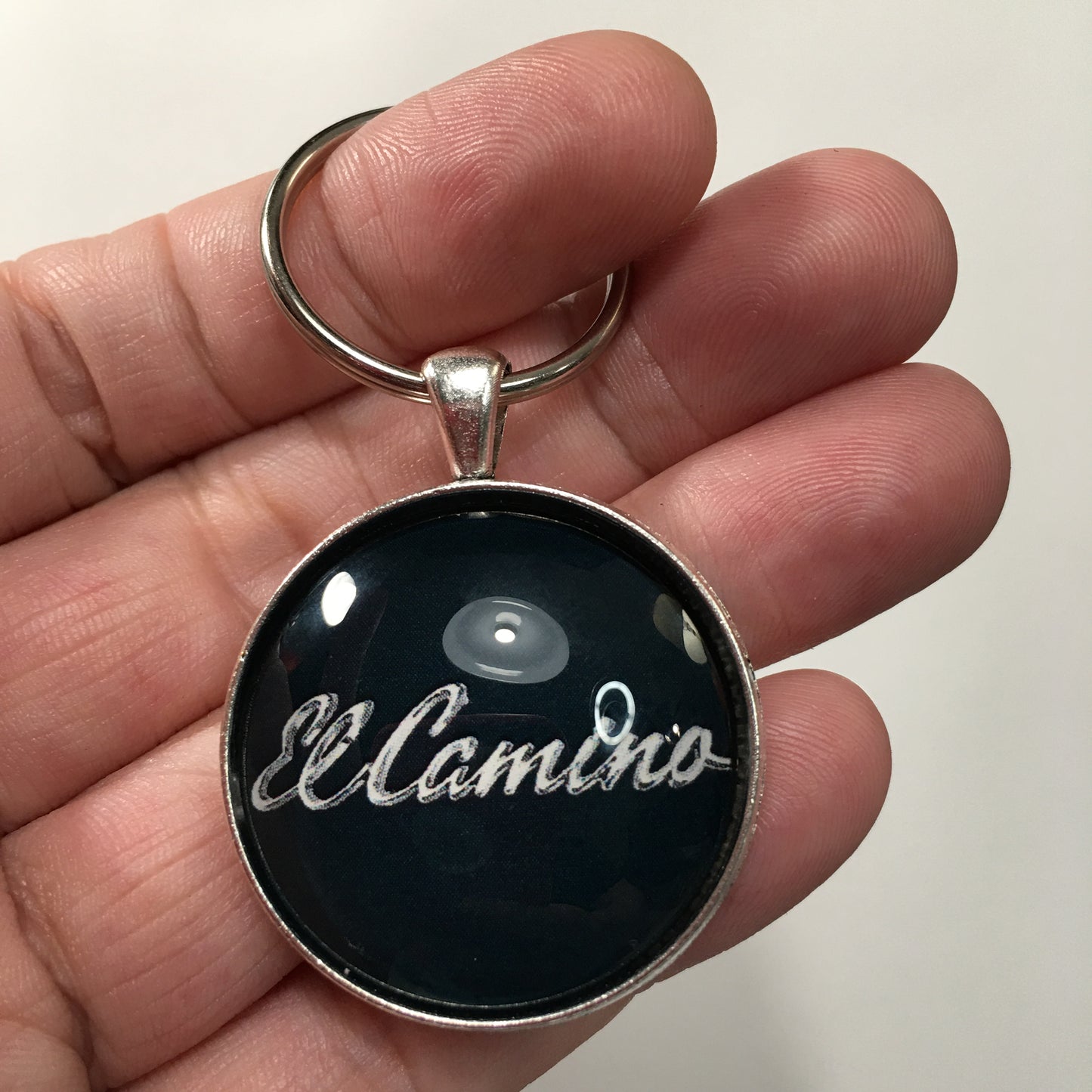Vintage Chevrolet 1960's El Camino Chrome Emblem Badge Logo 1.2" Keychain