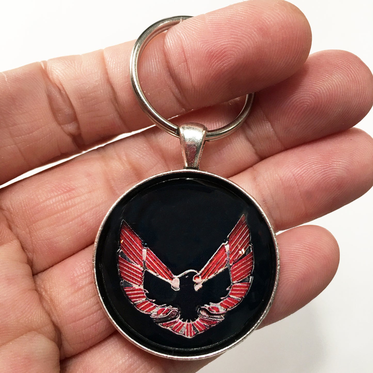 Vintage Firebird Emblem 1.2" Diameter Keychain