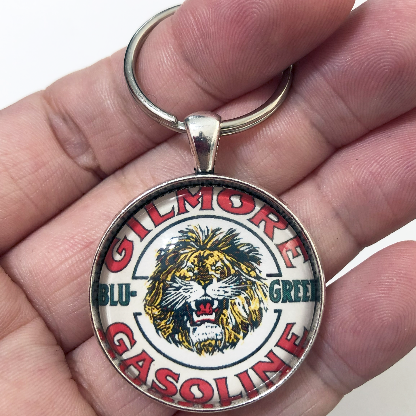 Vintage Gilmore Gasoline Sign 1.2" Keychain