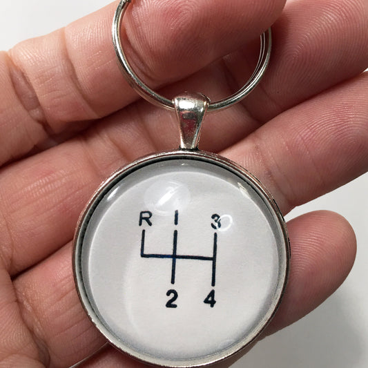 Vintage Chevrolet Camaro Hurst 4 Speed Shift Knob 1.2" Keychain