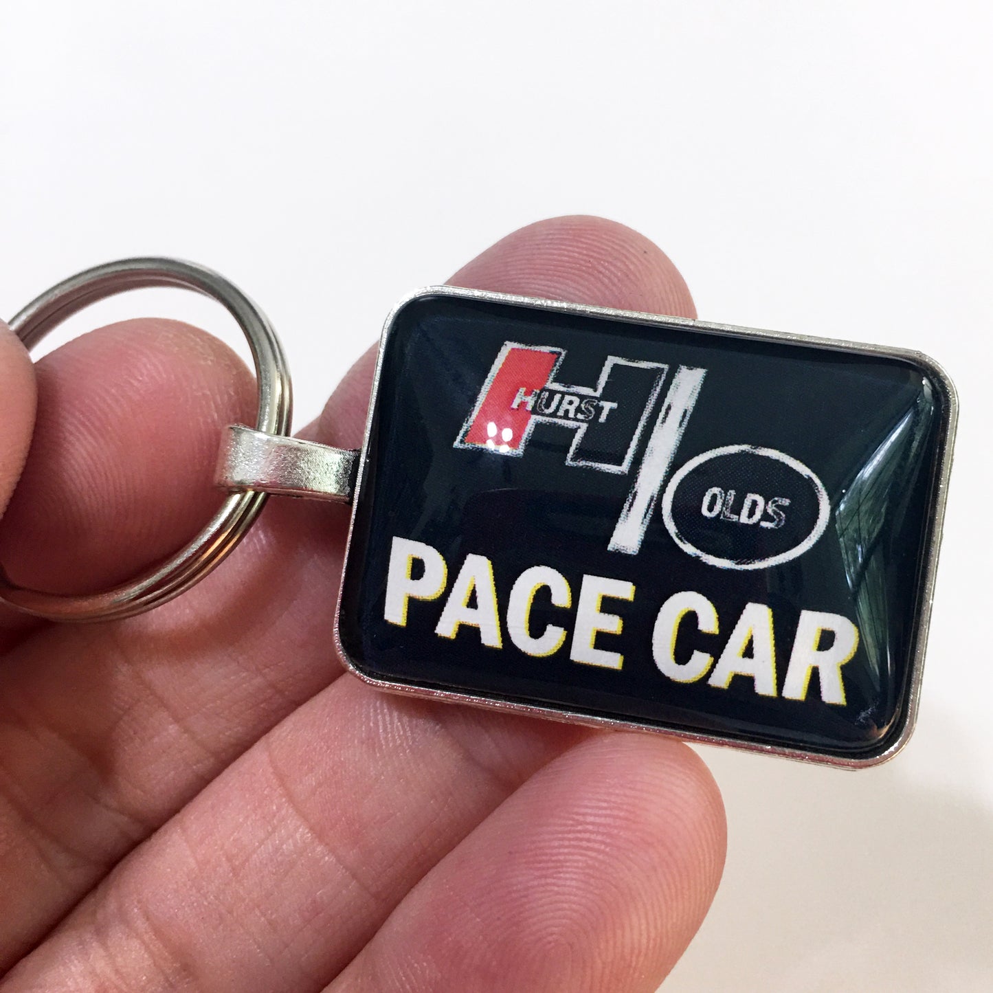 Vintage Oldsmobile Hurst Olds Pace Car Emblem 1.2" Diameter Keychain