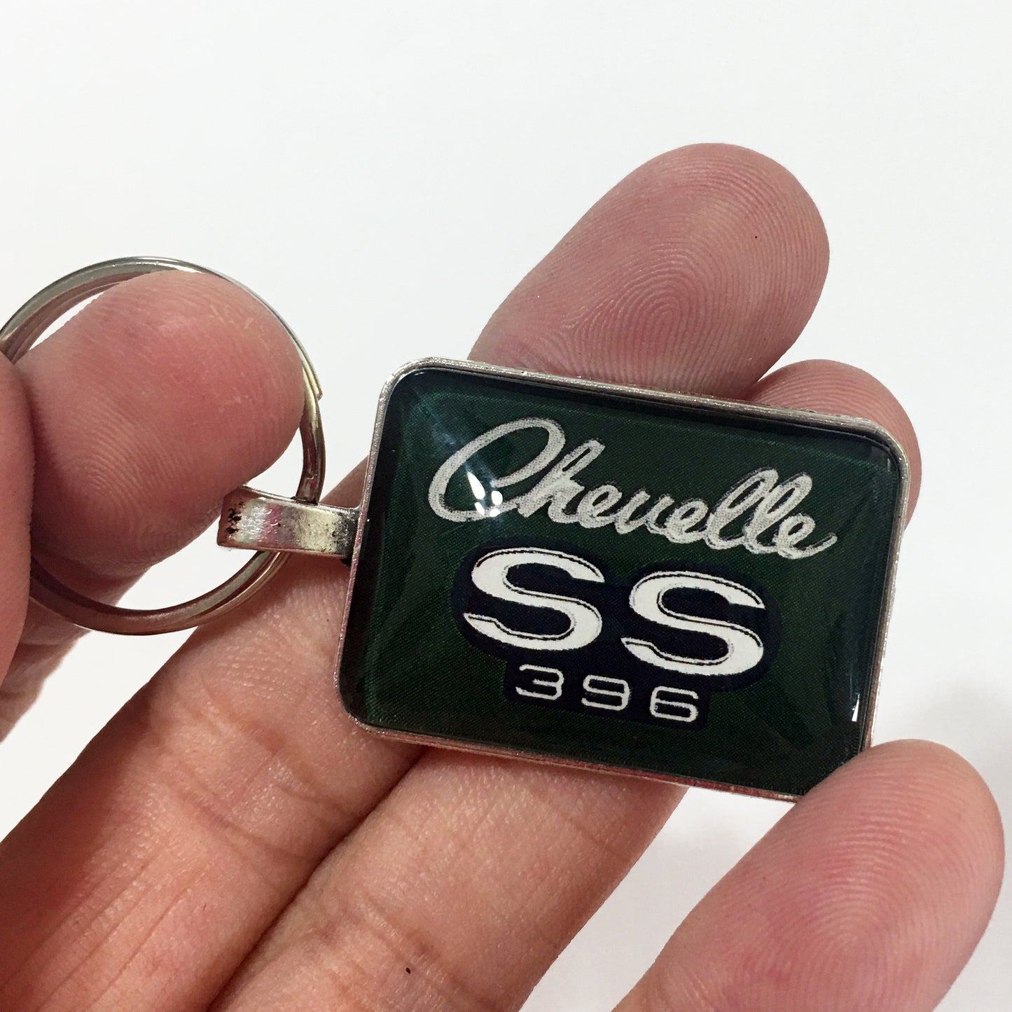 Vintage Chevelle SS 396 Chrome Badge Emblem 1.2" Diameter Keychain