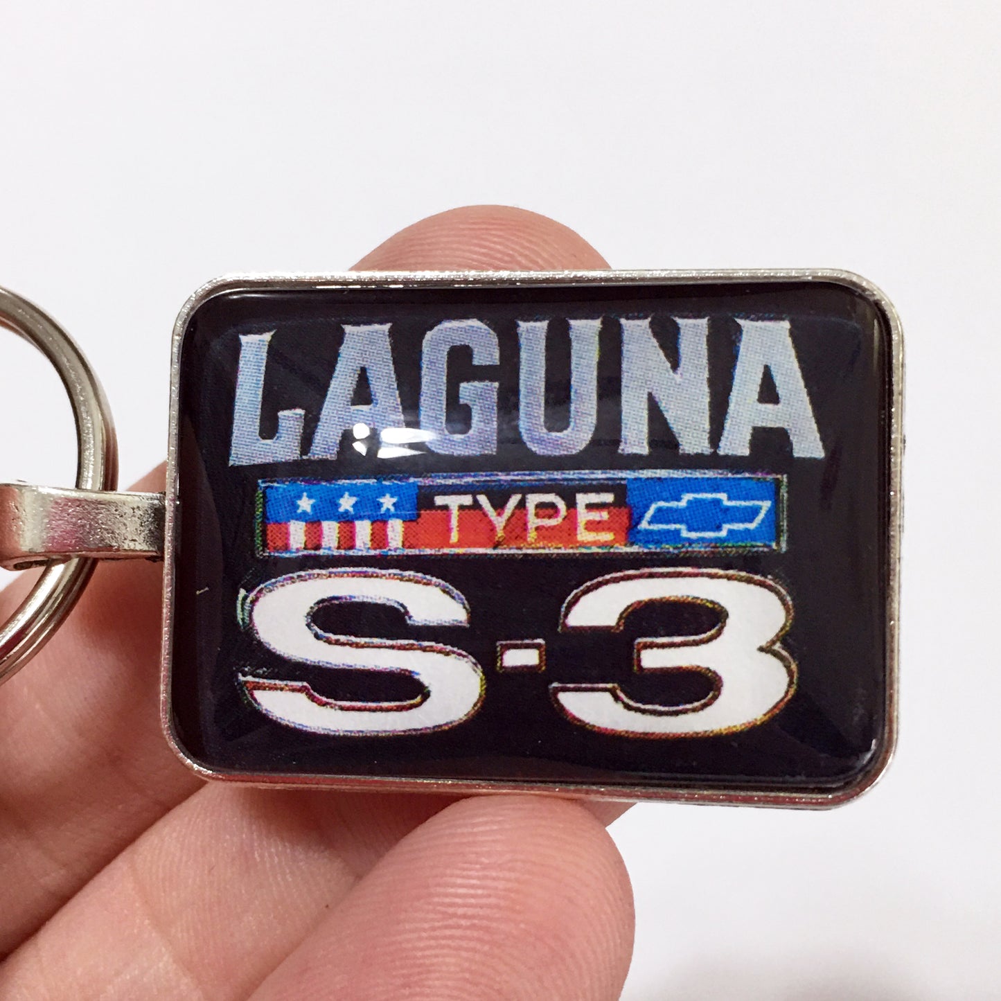 Vintage Laguna Type S3 Badge Emblem 1.2" Diameter Keychain