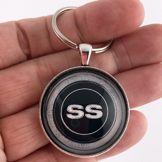 Vintage Chevrolet Camaro SS Horncap Emblem 1.2" Keychain