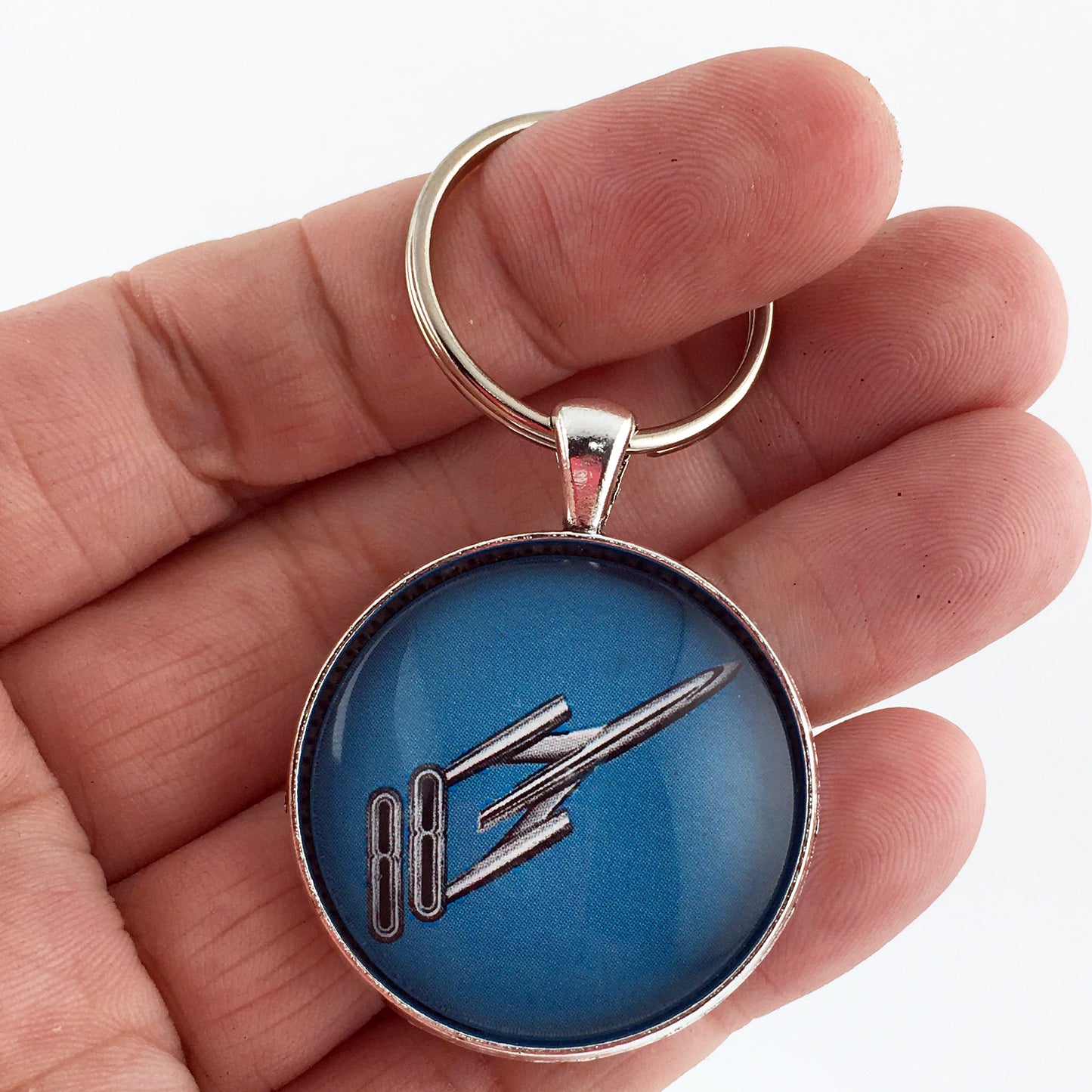 Vintage Oldsmobile Rocket 88 Emblem 1.2" Diameter Keychain