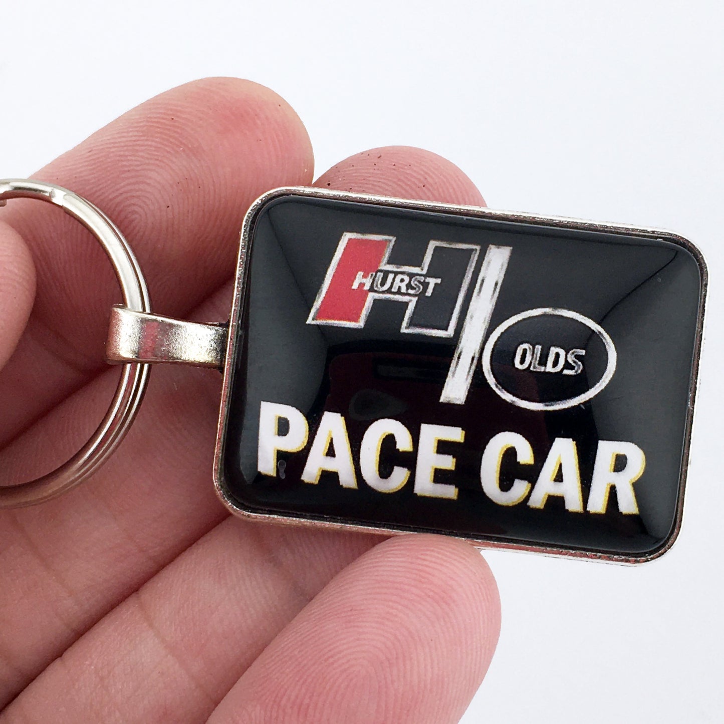 Vintage Oldsmobile Hurst Olds Pace Car Emblem 1.2" Diameter Keychain