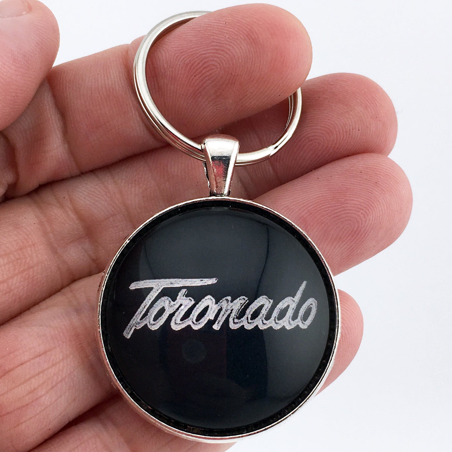 Vintage 1960's Oldsmobile Toronado Emblem 1.2" Diameter Keychain