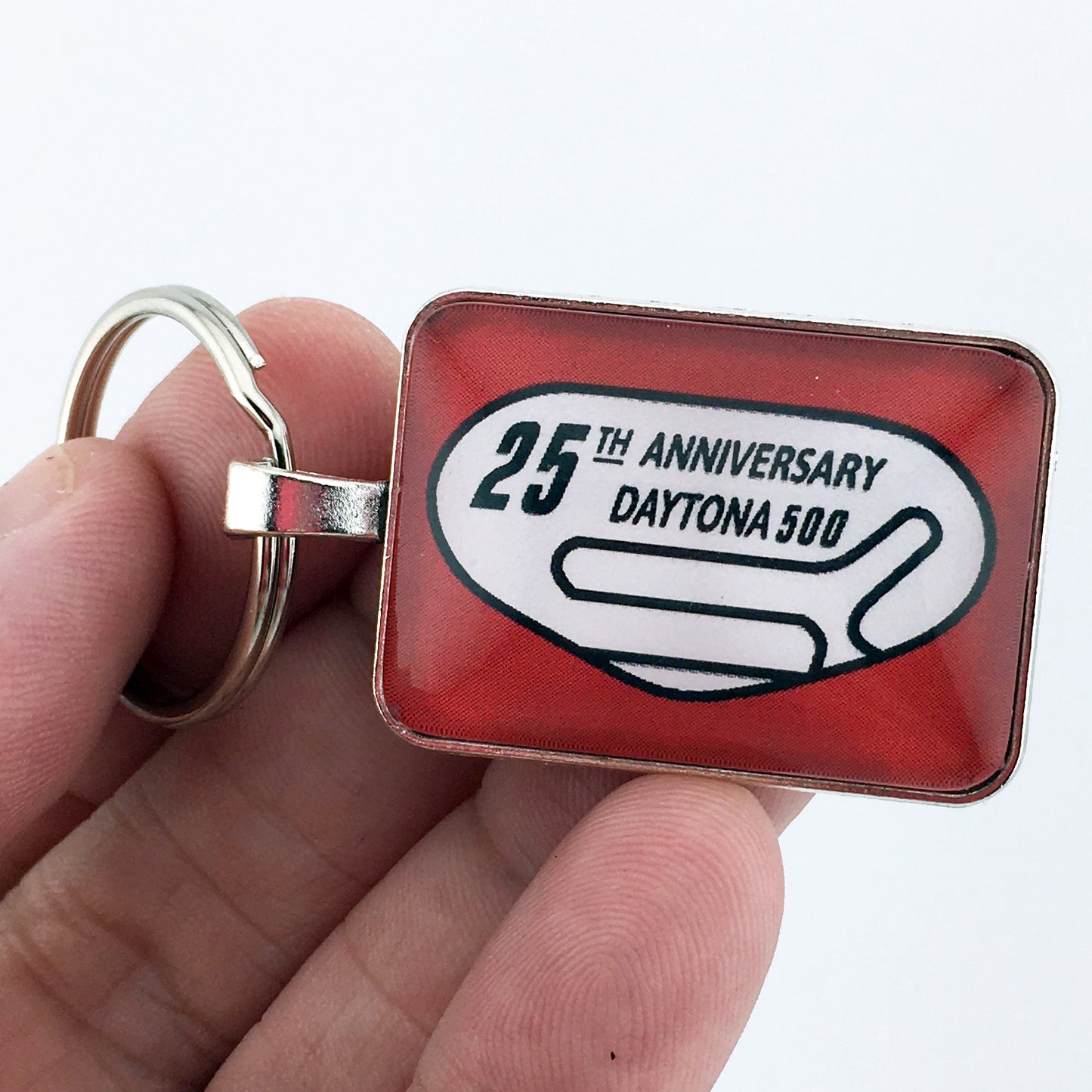 Vintage Daytona 500 Trans Am Pace Car Logo 1 x 1.25" Keychain