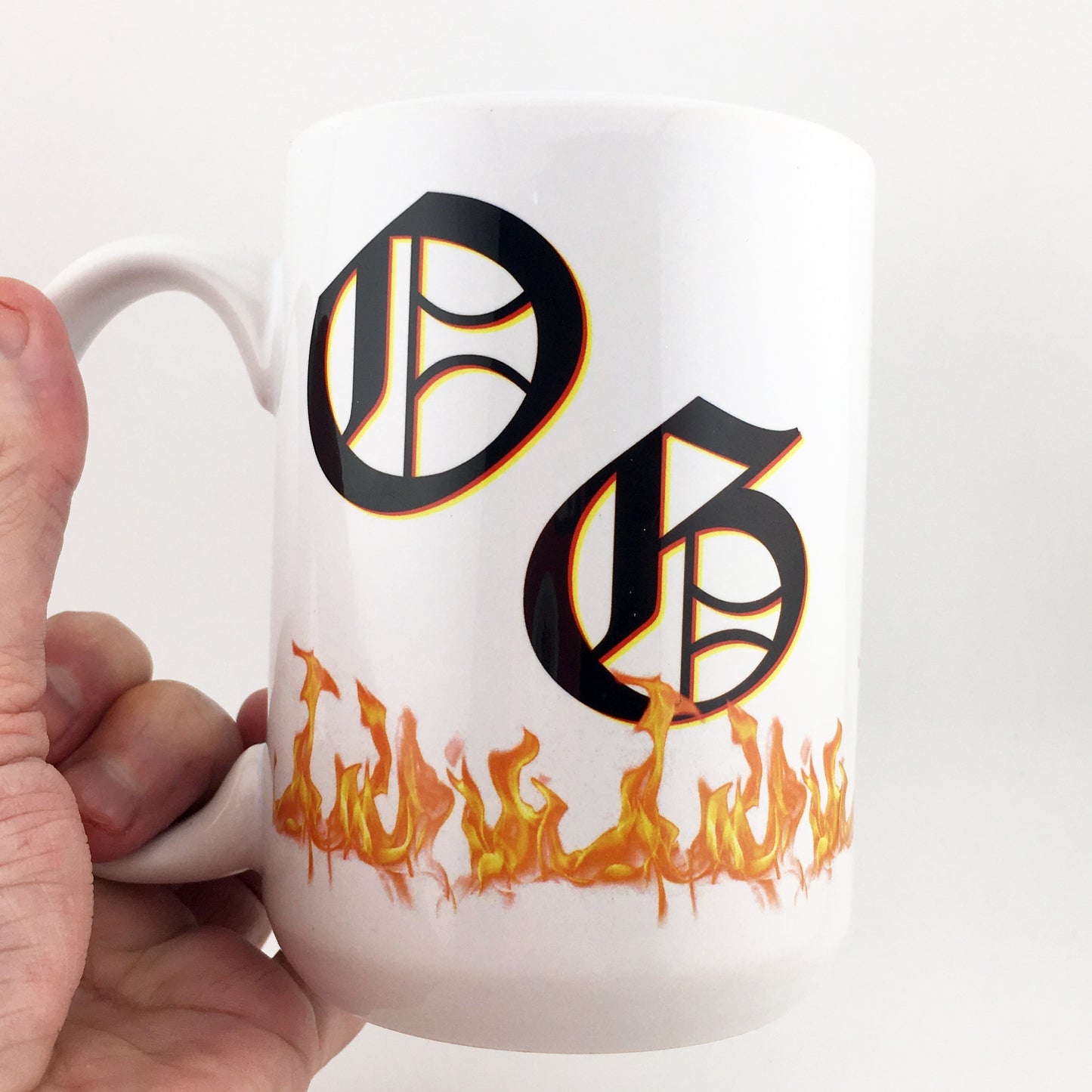 Lowrider Man LowLows Emblem and Logo Large 15 oz. Mug
