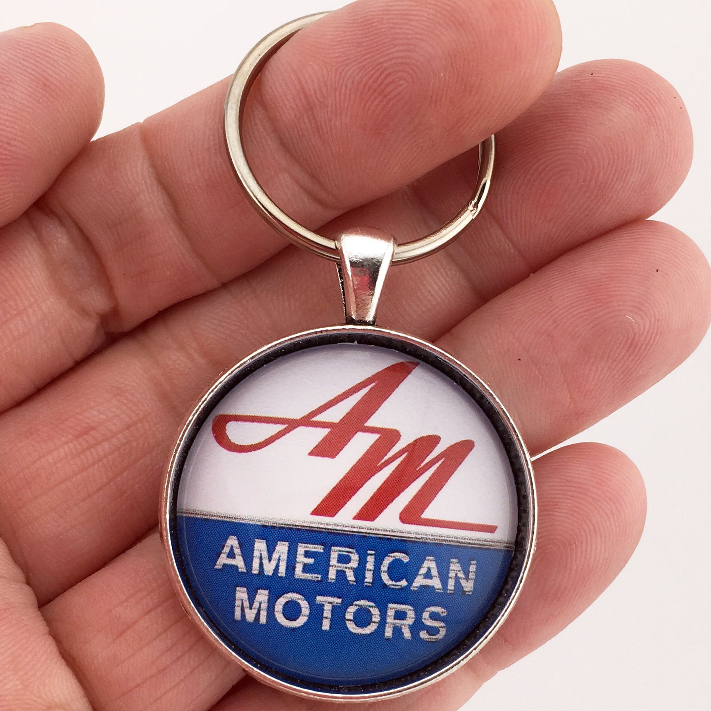 American Motors Corporation Logo Emblem 1.2" Keychain
