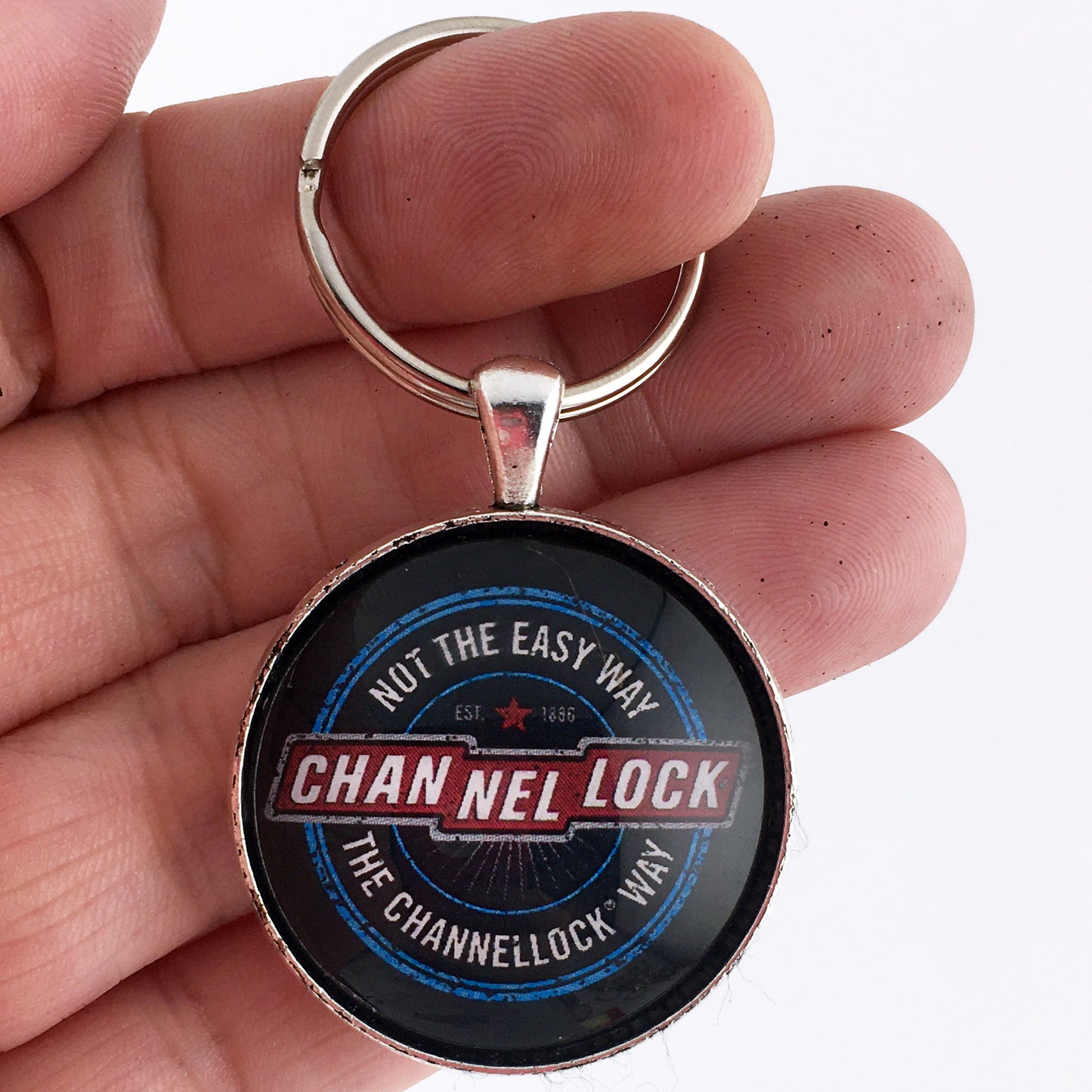 Channellock Pliers Sign 1.2" Keychain