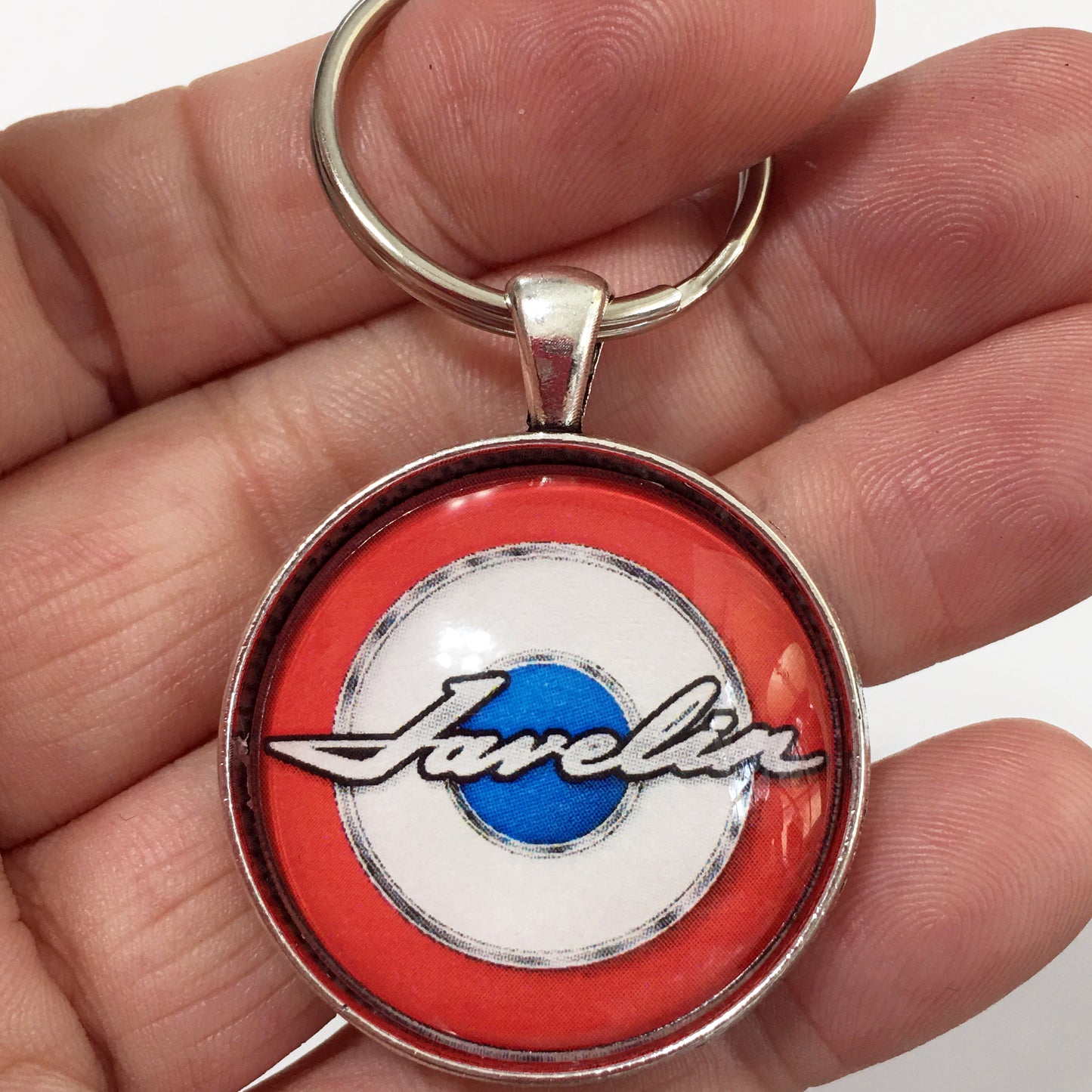 American Motors Corporation Javelin Emblem Badge 1.2" Keychain