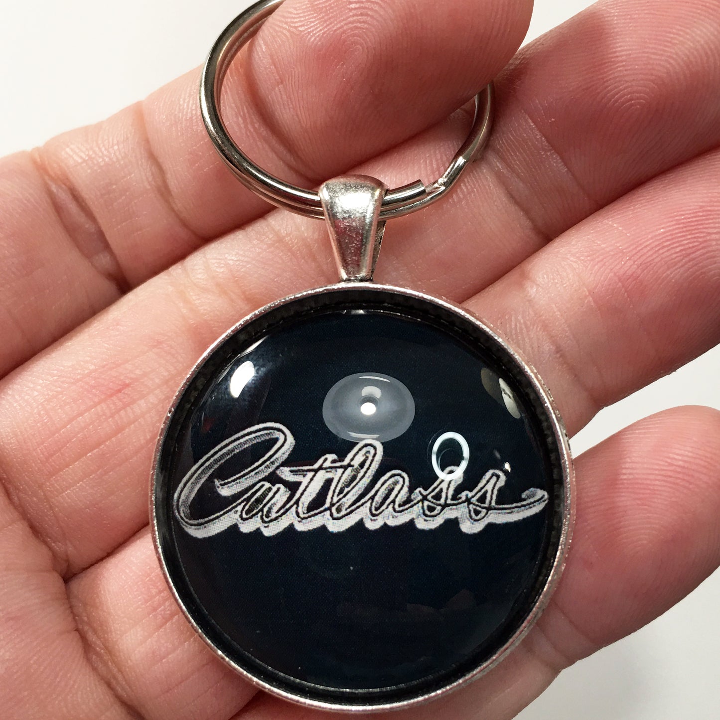 Vintage Oldsmobile 1960's Cutlass Emblem 1.2" Diameter Keychain