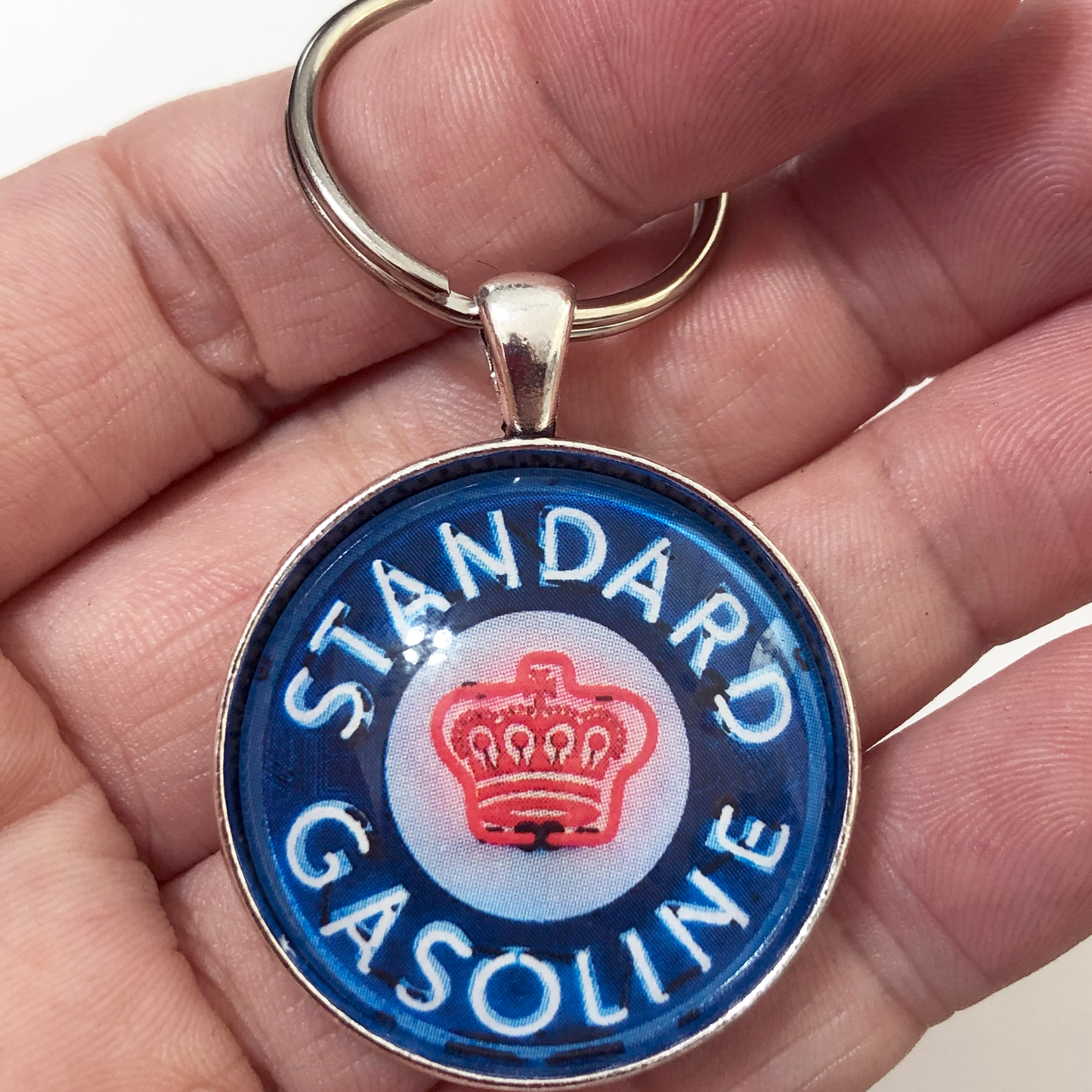 Vintage 76 Gasoline Sign 1.2" Keychain
