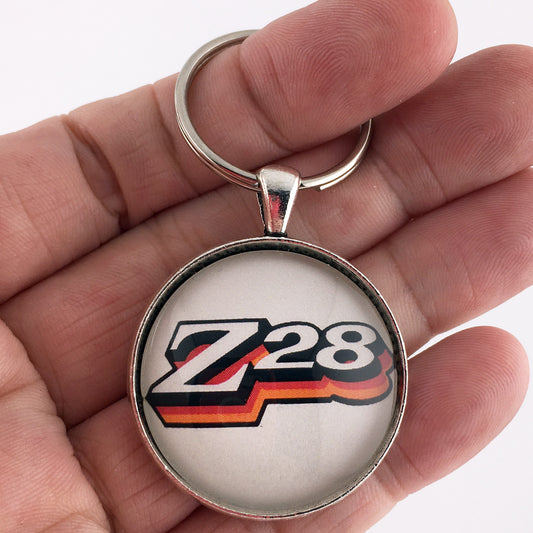 Vintage Chevrolet Camaro Z28 1977-1979 Red Emblem Badge 1.2" Keychain