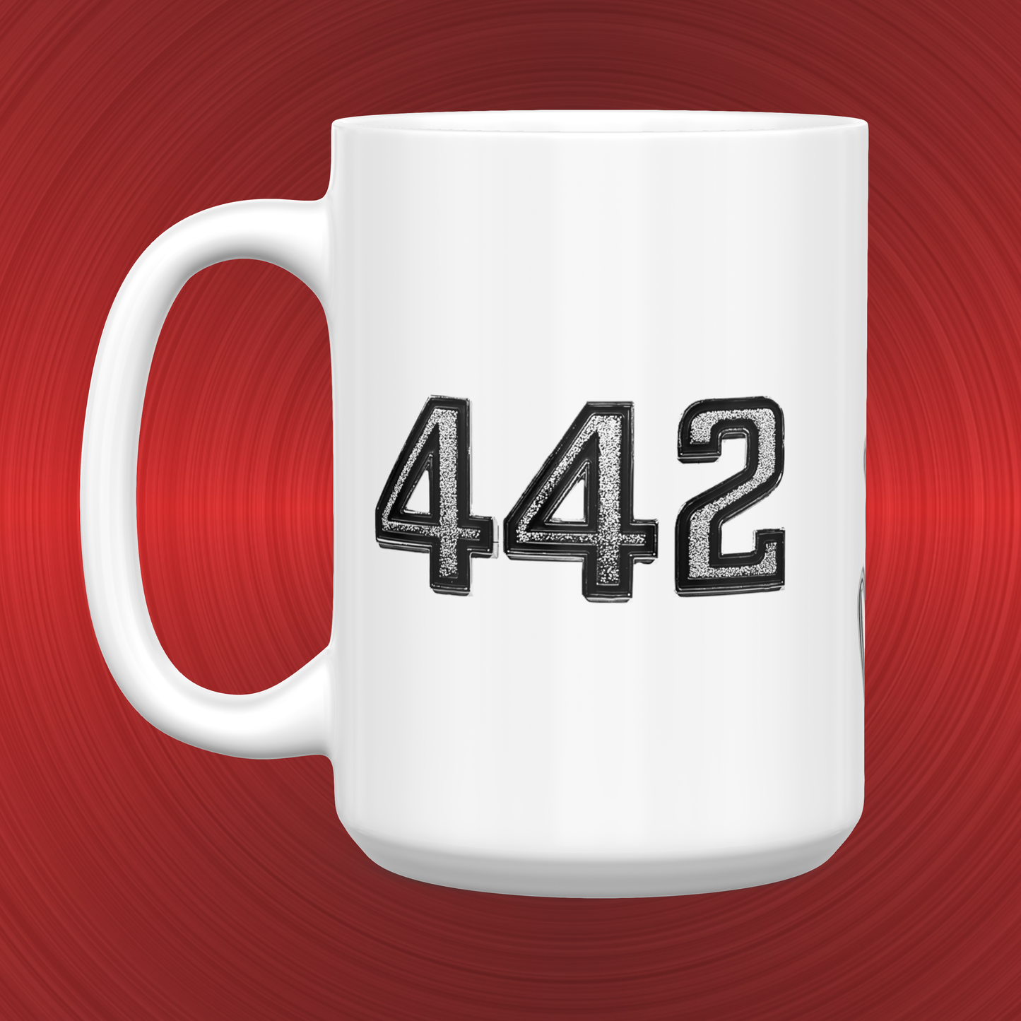 Vintage Oldsmobile Cutlass 442 Emblem and Logo Large 15 oz. Mug
