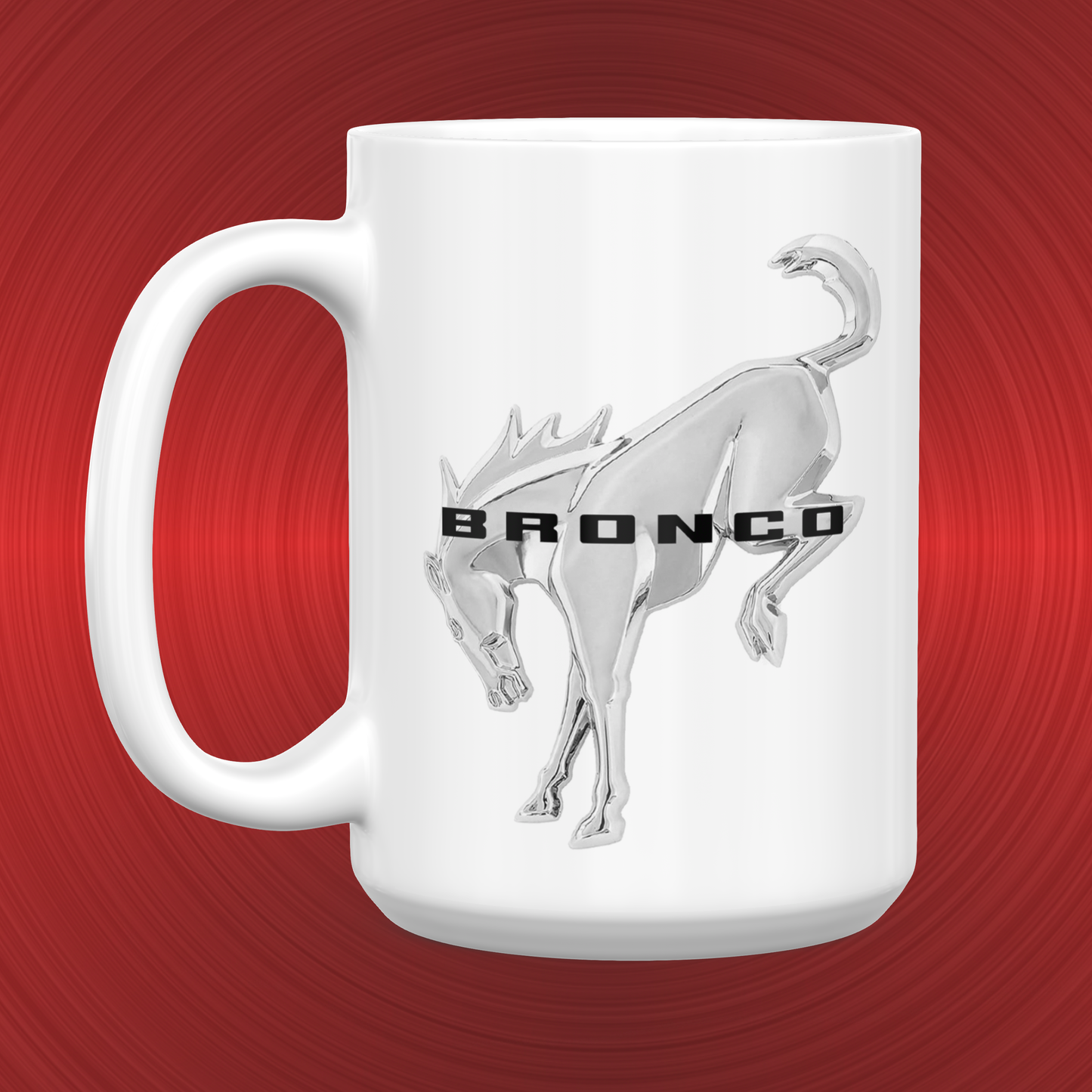 Ford Bronco Pony Emblem and Logo Large 15 oz. Mug