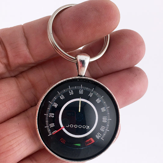 Vintage Chevrolet 1st Gen Camaro 120 MPH Speedometer 1.2" Keychain