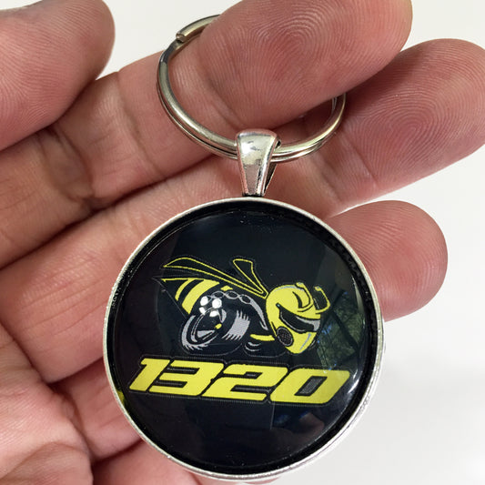 Vintage Dodge 1320 Scat Pack Emblem Badge Ornament Logo 1.2" Diameter Keychain