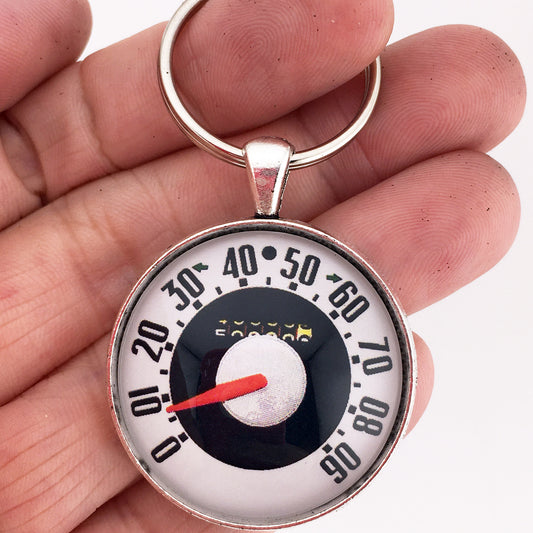 1951-1952 Ford Truck 90 MPH Speedometer Gauge 1.2" Diameter Keychain
