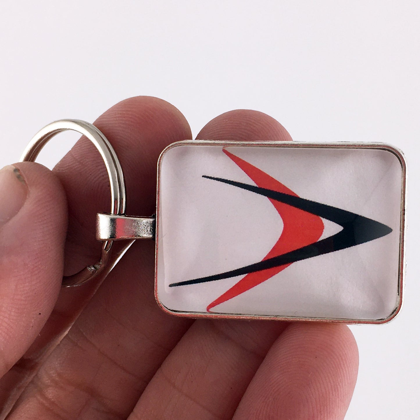 1955-1962 Chrysler Emblem Badge Logo 1" x 1.25" Diameter Keychain