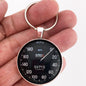Vintage Jaguar XK 160 MPH Speedometer Gauge 1.2" Diameter Keychain