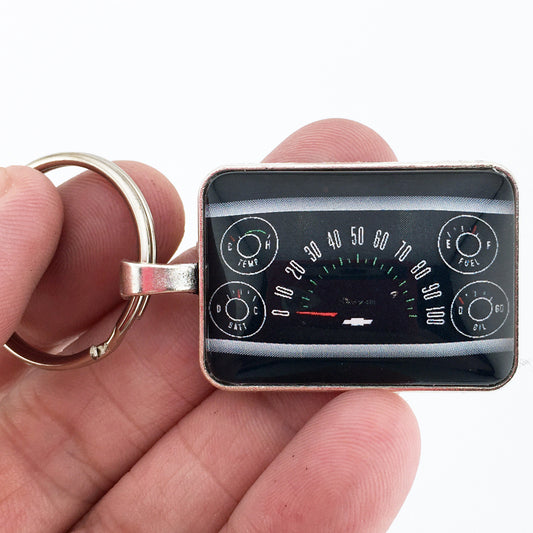 Vintage 1960-1963 Chevrolet Truck 100 MPH Speedometer 1 x 1.25 Keychain