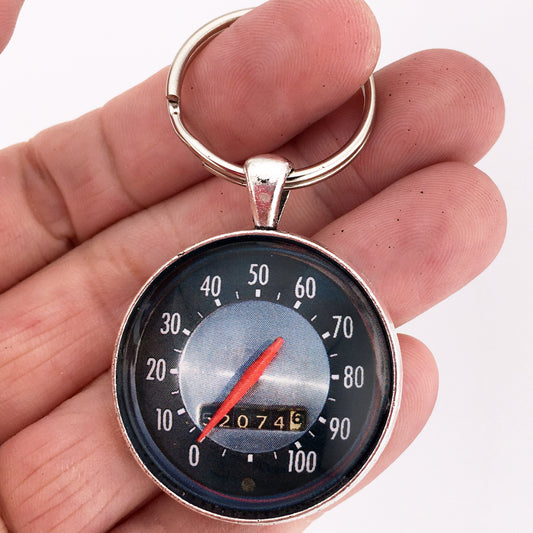 1963-1968 International Truck 100 MPH Speedometer Gauge 1.2" Diameter Keychain