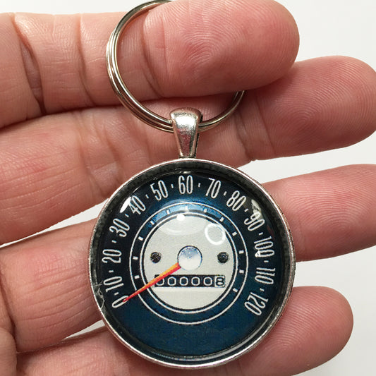 Vintage Chevy Nova II 120 MPH Speedometer 1.2" Diameter Keychain