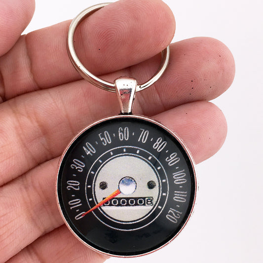 Vintage Chevy Nova II 120 MPH Speedometer 1.2" Diameter Keychain