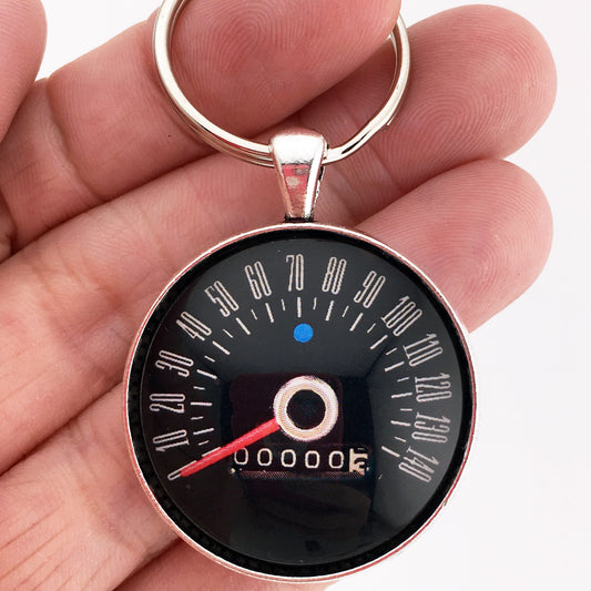1965-1966 Ford Mustang 140 MPH Speedometer 1.2" Keychain
