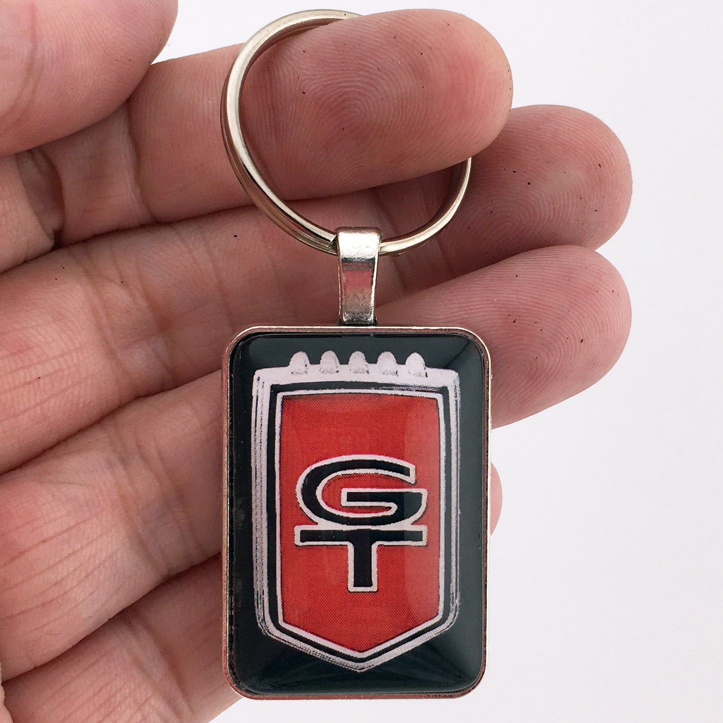 1965-1966 Ford Mustang GT Fender Emblem Decal 1 x 1.25 Keychain