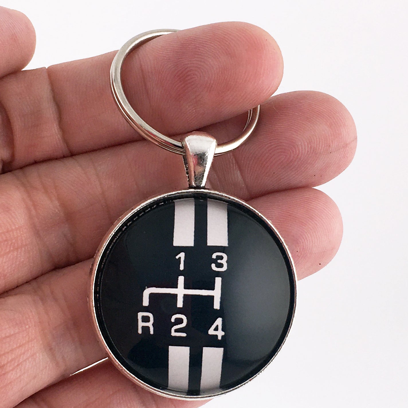 1965-1969 Ford Mustang 4 Speed Shift Knob 1.2" Keychain
