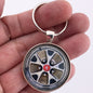 1960's Ford Mustang Mag Wheel 1.2" Keychain