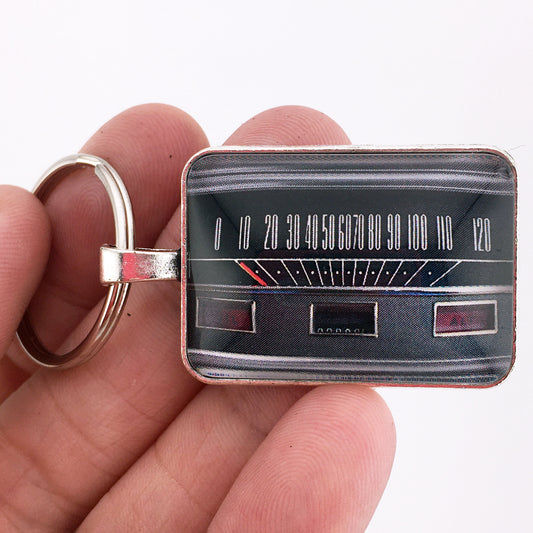 1965 Ford Mustang 120 MPH Speedometer Gauge 1 x 1.25 Keychain